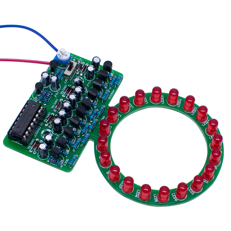 Diy Electronics Kits For Kids - CD4017 Ring-Gradient-LED-Lauflicht-DIY-Kit, elektronische Schweißtrainingsbauteile für unterhaltsame