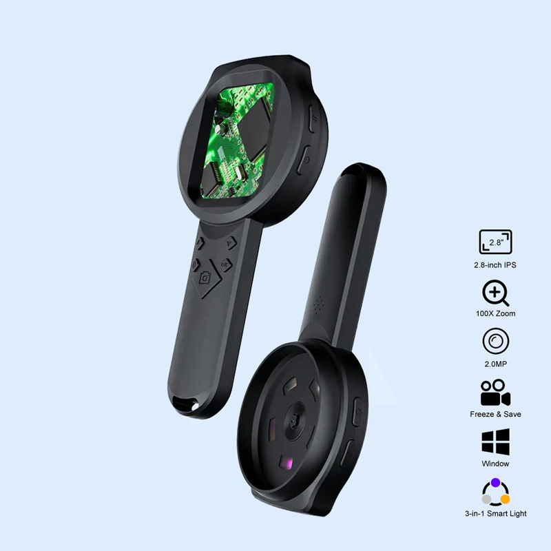 Diy Electronics Microscope - Tragbares intelligentes Vergrößerungsmikroskop, 1080P, 100-fache Vergrößerung,