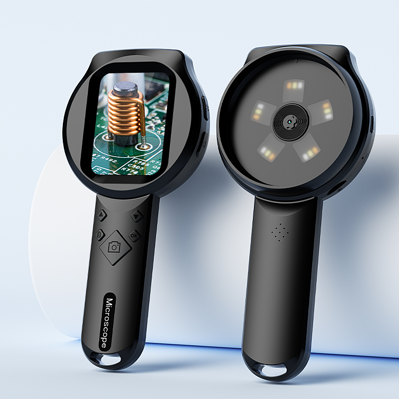 Diy Electronics Microscope - Handgehaltene 2,8'' IPS-Lupe Tragbares Smart-Mikroskop 1080P