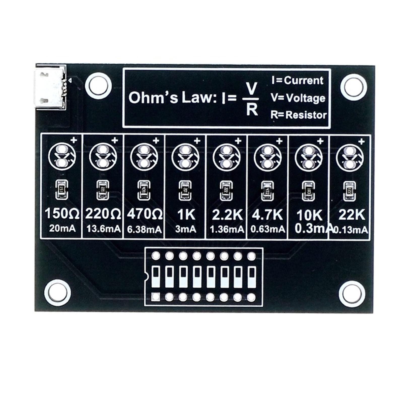 Diy Electronics Soldering Kit - DIY Lötübungs-Set Schweißset Elektronisches Schaltkreis-Projekt Trainings-Widerstands-Lernboard