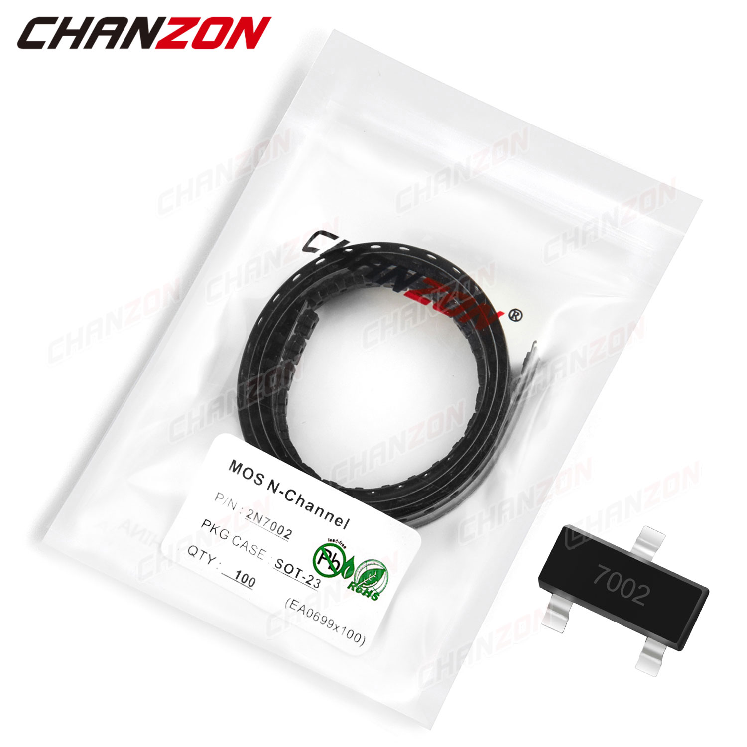 Diy Electronics Youtube Channel - 100pcs 2N7002 SOT-23 N-Kanal SMD Mosfet