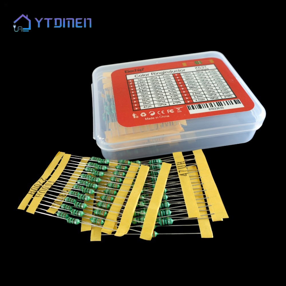 Diy Electronics Gadget - 200 Stück 1/2W 0410 Farbring-Induktor-Set 1uH-4,7mH