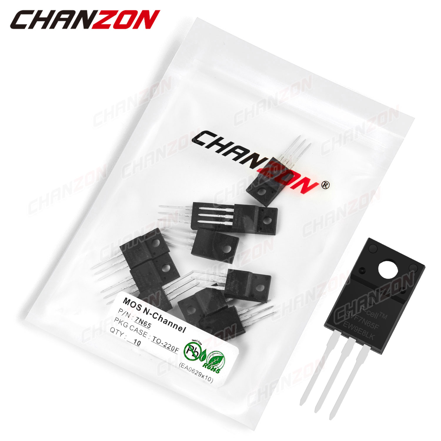 Diy Electronics Youtube Channel - 10pcs 7N65 TO-220F N-Kanal Mosfet Bipolar