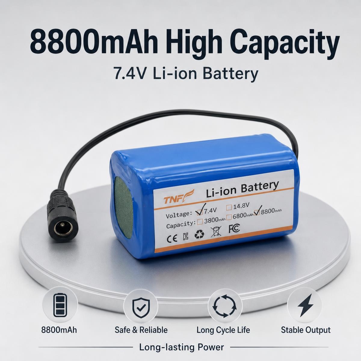 Diy Electronics Cleaner - Neuer 7,4V 14,8V wiederaufladbarer Li-Ionen-Akku 6800mAh