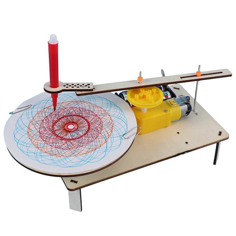 Diy Electronics Gadget - 1-3 Stück DIY Holz-Elektro-Plotter Zeichenroboter Spielzeug
