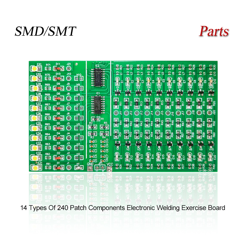 Diy Electronics Soldering Kit - SMD/SMT 14 Arten von 240 Patch-Komponenten