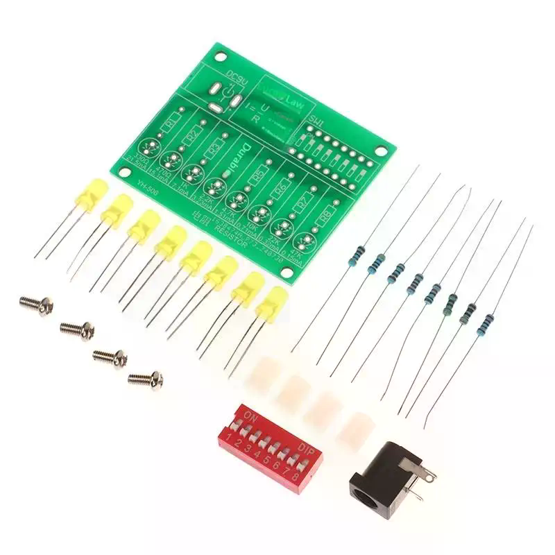 Diy Electronics Soldering Kit - DIY Lötpraxis-Set LED-Stromtest Elektronik-Herstellung DIY-Teile Experimentier-